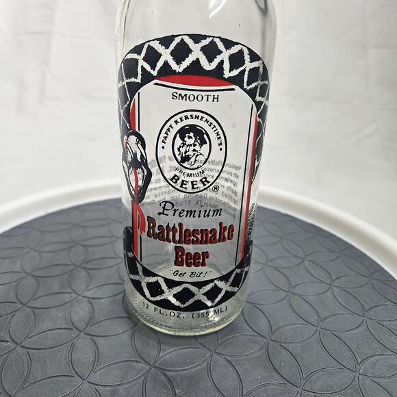 Vintage Pappy Kershenstine's Rattlesnake Beer Bottle - Picture 2 of 5